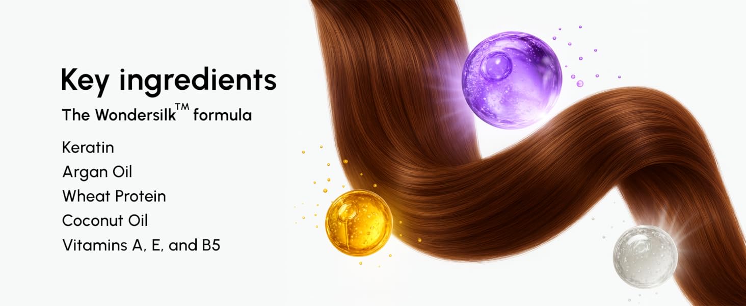 Zelia Vital Hair Oil for Frizzy Hair with Argan Oil, Keratin & Biotin – Hair Serum for Dry and Curly Hair Gloss – Frizz Control Hair Care Products for Women – Keratin Hair Treatment