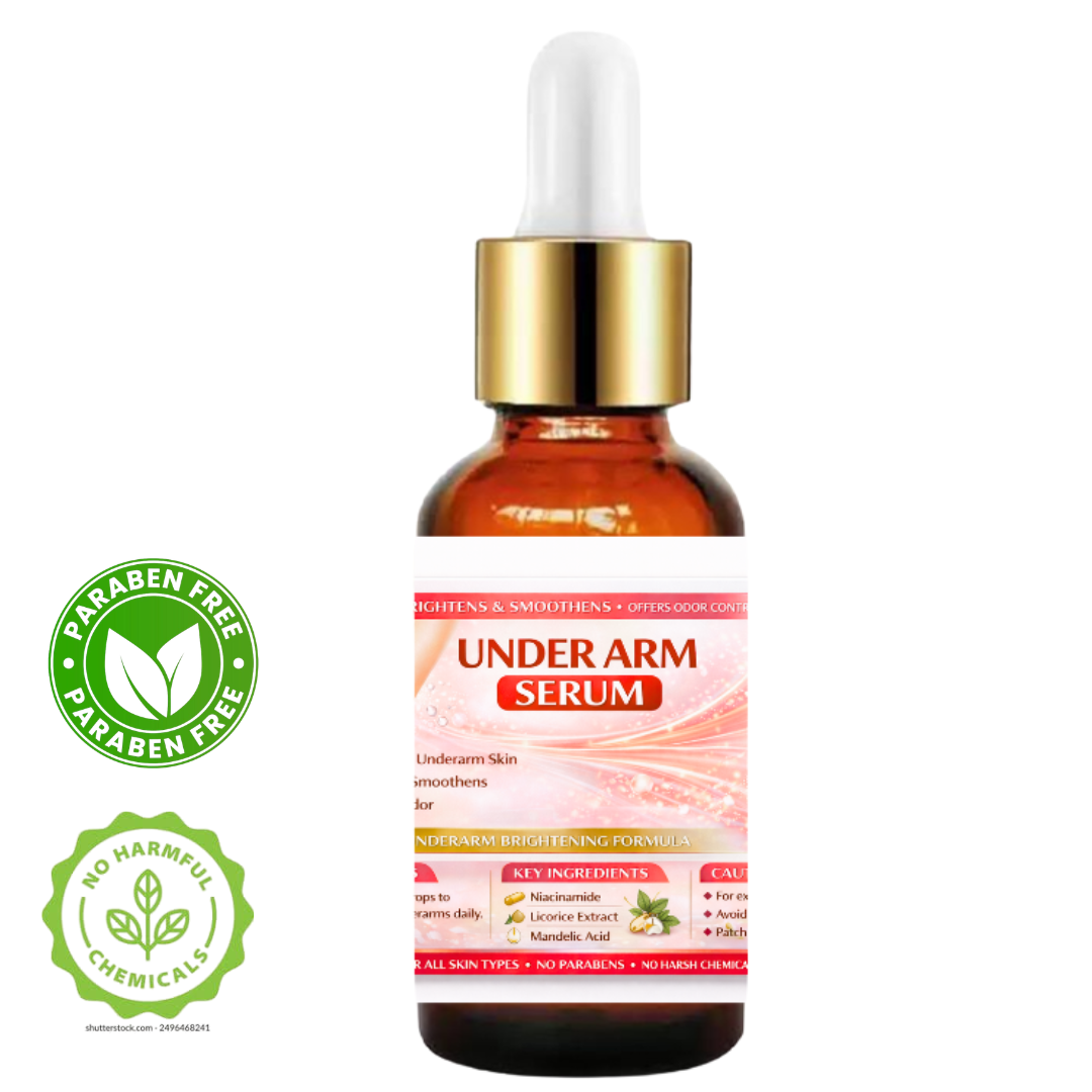 Kojic Under arm Brightening Serum with Niacinamide for Elbows, Knees, Private Areas, Armpit, Dark Spots Corrector Nourishing Firming Daily Skin Care Serum Paraben-Free,