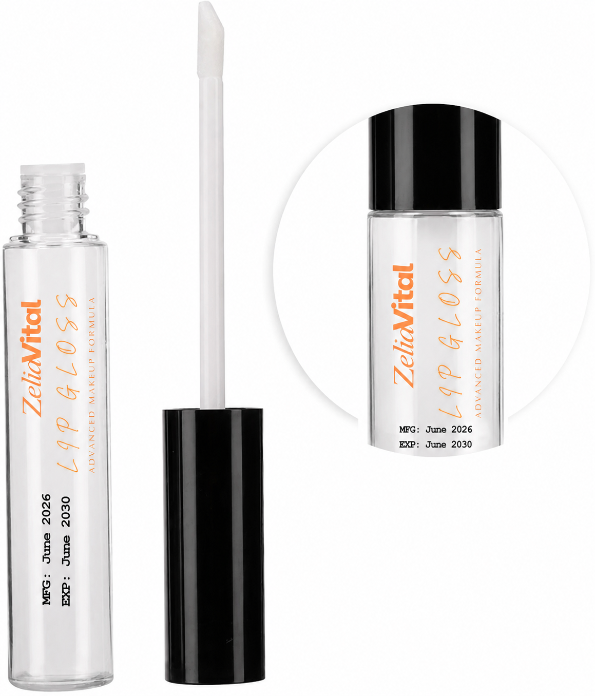 Lip Gloss Transparent - Lip Shinner Gloss 5 ml for Girls and Women