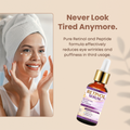 Zelia Vital Retinol Serum, Anti-aging Serum, Treatment for Face, Reduce Wrinkles, Fine Lines, Gentle Skincare for Day & Night, Korean Skin Care