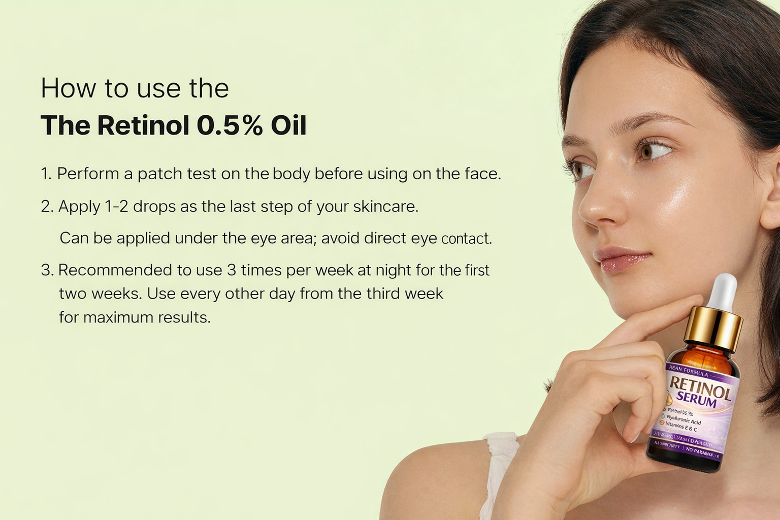 Zelia Vital Retinol Serum, Anti-aging Serum, Treatment for Face, Reduce Wrinkles, Fine Lines, Gentle Skincare for Day & Night, Korean Skin Care